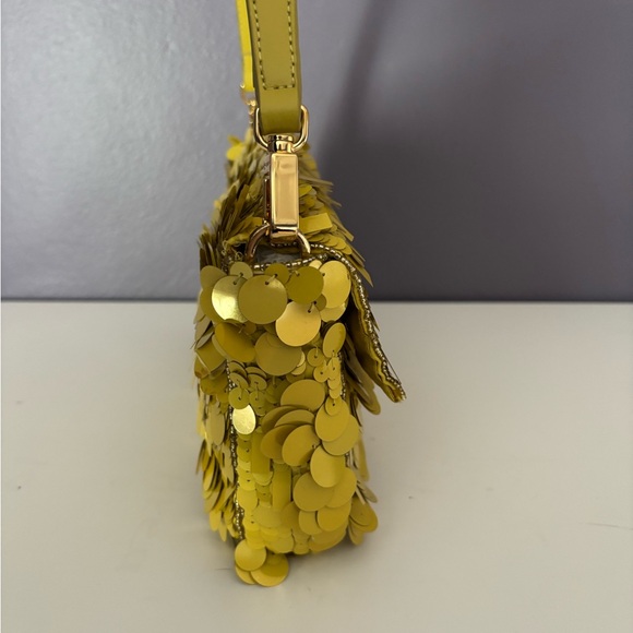 STAUD Yellow Sequin Timmy Bag - Picture 4 of 12